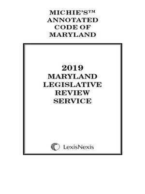 cover image of Maryland Legislative Review Service
